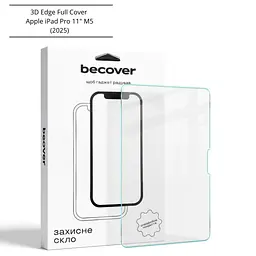 Скло захисне BeCover 3D Edge Full Cover Apple iPad Pro 11" M5 (2025) (714776) - мініатюра 6