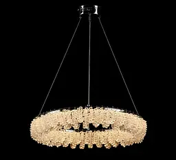 Сучасна підвісна LED-люстра L33038/500/1 LED (CH) - хром, 90 Вт, діаметр 50 см, від 12 до 18 м2 - мініатюра 4