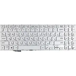 Клавіатура для ноутбука ASUS Vivobook S15 S530U срібляста, без фрейму, підсвітка (KB315130)