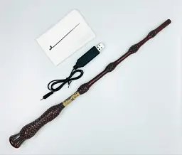Магічна паличка з вогнем Albus Dumbledore FW1 40 см, чарівна паличка в стилі Гаррі Поттера, що стріляє вогнем, подарунковий набір - мініатюра 3