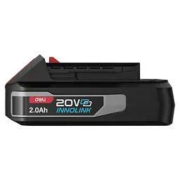 Акумулятор 20 В 2 Аг x 1 Deli DE-DC20A2 - мініатюра 2