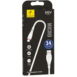 Кабель SkyDolphin S02V USB - micro USB (M/M), 1 м, Білий (SDUSB-000590)