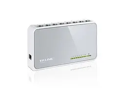 Комутатор TL-SF1008D, White/Gray, 8-портовий, 10/100 Мбіт/с TP-Link teh0028240