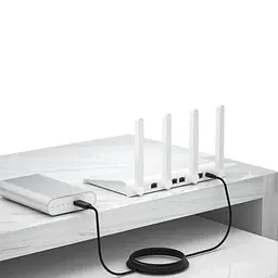 Кабель живлення USB DC 5.5 мм, кабель для роутера, модема, павербанка, довжина 1 м - мініатюра 5