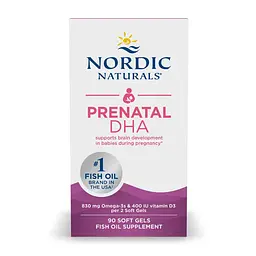 Омега-3 для вагітних Nordic Naturals Prenatal DHA Unflavored 90 softgels