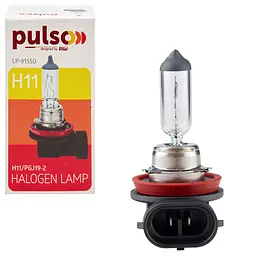 Лампа PULSO/галогенна H11/PGJ19-2 12v55w clear/сolor box