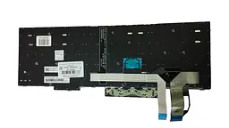 Клавіатура для ноутбука Lenovo Thinkpad T15 gen 1/2, з підсвічуванням (Light), Black, (No Frame)