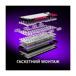 Клавіатура Lorgar KBP70MW Pro RGB Wireless/Bluetooth/USB UA White (LRG-KBP70MW-WH-US) - мініатюра 7