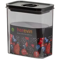 Контейнер Herevin Canister Vacuum Lid 1.8 л 1 шт. White Black в асортименті (161184-000) - мініатюра 2