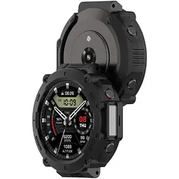 Чохол-бампер DK Силікон Outlines для Xiaomi Amazfit T-Rex Ultra (black) - мініатюра 2