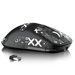 Ігрова бездротова мишка Attack Shark X3MAX / Три режими підключення / 42000DPI / Сенсор PAW3950 / Black