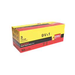 Батарейка Kodak EXTRA HEAVY DUTY 6F22 1 шт. коробка (6292039)