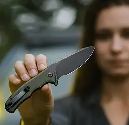 Ніж складаний Civivi Mini Praxis чорне лезо (C18026C-1) темно-зелений - мініатюра 9
