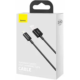 Кабель Baseus Superior Series USB to iP 2.4 A 1 м Black (CALYS-A01) - мініатюра 3