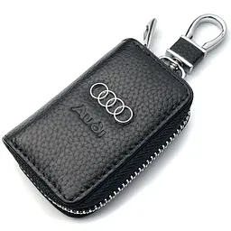 Автомобільна ключниця для ключів із логотипом Audi (тиснена шкіра)