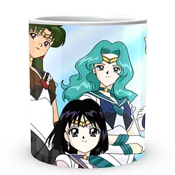 Кухоль GeekLand Sailor Moon Сейлор Мун Хотару Мічіру Сецуна SM 02.33 330 мл білий - мініатюра 2