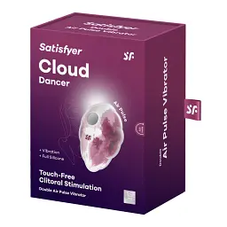 Вакуумний стимулятор клітора з вібрацією Satisfyer Cloud Dancer рожевий - мініатюра 3