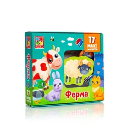 Гра настільна Набір магнітів. Ферма Vladi Toys VT3106-24 Різнокольоровий shop (4820234762729)
