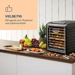 Дегідратор-сушарка для овочів фруктів Klarstein Fruit Jerky Plus 9 (10031936) - мініатюра 5