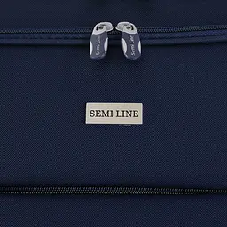 Валіза Semi Line 28 дюймів на 2 колесах поліестер 600D захищені колеса +3 кишені об'єм 75 л синій - мініатюра 7
