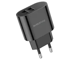 Зарядний пристрій Borofone BA63A 2 USB з дисплеєм чорний - мініатюра 3