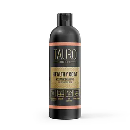 Шампунь Tauro Pro Line з кератином для собак і кішок усіх порід Healthy Coat Keratin Shampoo 250 мл