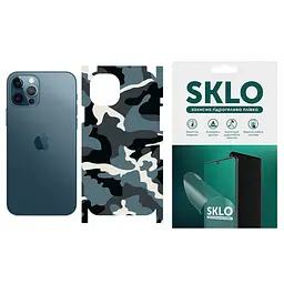 Захисна плівка SKLO Back (тил+грані) Camo для Apple iPhone 6/6s plus (5.5) Блакитний / Army Blue