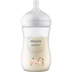 Пляшечка для годування Philips AVENT Natural Природний потік жираф 260 мл (SCY903/66)