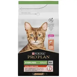 Сухий корм для кішок Purina Pro Plan Sterilised Adult 1+ з лососем 1.5 кг (7613036517362)