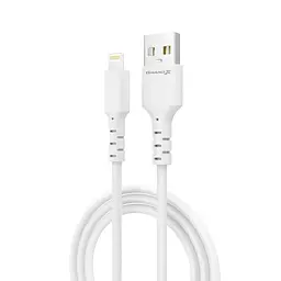 Дата кабель USB 2.0 AM to Lightning 1.0m 2.4A white Grand-X (PL-05W) - мініатюра 2