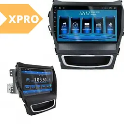 Штатна автомагнітола XPRO Hyundai Santa Fe 2012-2014 / IX45 2013-2017 (9") Android 10.1 (4/32) (КОРОБКА 1) чорна (MER-14149_5671) - мініатюра 6