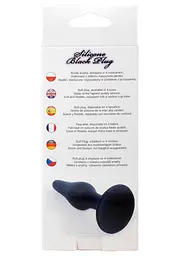 Анальна пробка - Silicone Black Plug XL - мініатюра 7