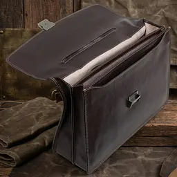 Чоловічий діловий портфель Tony Perotti натуральна шкіра Italico 8008/40 (90376) Коричневий - мініатюра 2