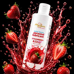 Лубрикант-массажный гель MyLove Aroma Series клубника 300 мл - миниатюра 2