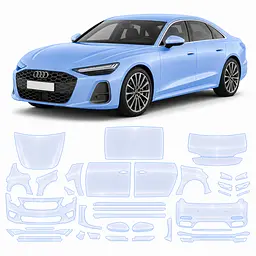 Антигравійна захисна бронеплівка за лекалами для Audi A6 C9 2025- повний кузов