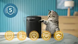 Термовентилятор Philips Series 2000 чорний (CX2120/01) - мініатюра 9