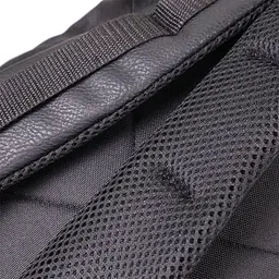 Текстильний рюкзак для ноутбука із вставками еко-шкіри FABRA 22582 чорний - мініатюра 10
