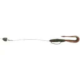 Силікон Keitech Mad Wag Mini 2.5" #207 Green Pumpkin PP. FLK (12 шт/уп) - мініатюра 6