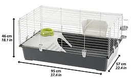 Клітка для морських свинок і кроликів Ferplast RABBIT 100 95 x 57 x h 46 cm - мініатюра 3