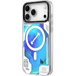 Чохол YoungKit Cyberpunk Luminous Case with Magnetic Ring для Apple iPhone 17 Pro Glow Blue [168231] - мініатюра 2