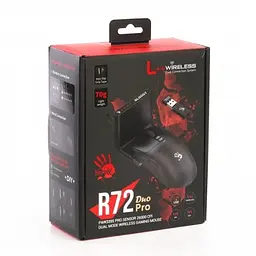 Комп'ютерна миша Bloody бездротова R72 Pro Duo Black teh0020410 - мініатюра 7