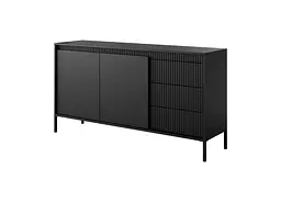 Комод Perfect Home Сенсо / Senso 2-дверний з 3 шухлядами 2D3S/153 Чорний (PFH-091135) - мініатюра 5