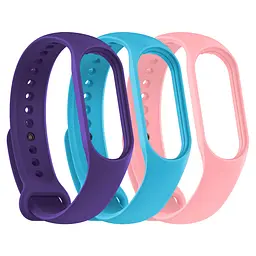 Комплект силіконових ремінців для фітнес браслетів Xiaomi Mi Band 3/4, Silicone, crush, зі зручною застібкою, на фітнес трекер та смарт годинник, ArmorStandart (ARM87028) - мініатюра 2