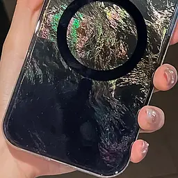 Чохол TPU Shiny Mountain (MagFit) для Apple iPhone 16 (6.1) Black - мініатюра 2