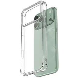 TPU чохол GETMAN Ease logo посилені кути для Apple iPhone 17 Pro Max (6.9) Безбарвний (прозорий) - мініатюра 4