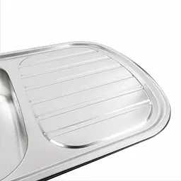 Кухонна мийка з нержавіючої сталі Platinum декор 7749 (0,8/180 мм), Decor - мініатюра 3
