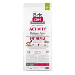 Сухий корм Brit Care Dog Sustainable Activity для собак з підвищеною активністю, з куркою та комахами, 12 к - мініатюра 5