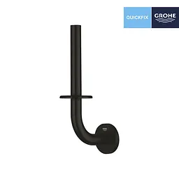 Тримач запасного рулону туалетного паперу Grohe QuickFix Start 411862430 Чорний матовий - мініатюра 3