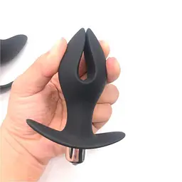 Анальна пробка-розширювач з вібрацією Black Velvets Anchor Plug 12,2 см K000671 - мініатюра 3