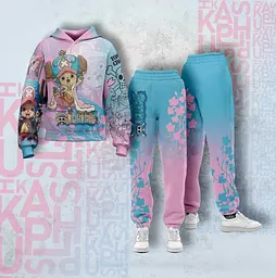 Костюм спортивний худі та штани з 3D принтом Chromatic One Piece 29218 2XL
